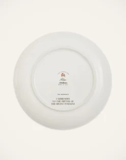 La DoubleJ Piatti Decorativi|Home Décor<Decorative PlateThe Mermaid Bordeaux in Porcelain