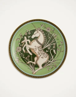 La DoubleJ Piatti Decorativi|Home Décor<Decorative PlateThe Unicorn Light Green in Porcelain