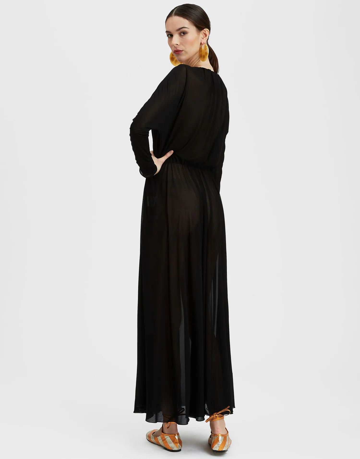 La DoubleJ Vestiti<Demeter DressBlack in Gauze Jersey