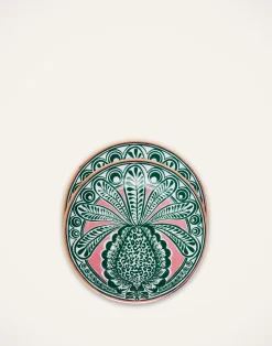 La DoubleJ Piatti Da Dessert & Piattini|Tavola<Dessert Plate Set of 2Big Pineapple Fuxia in Porcelain