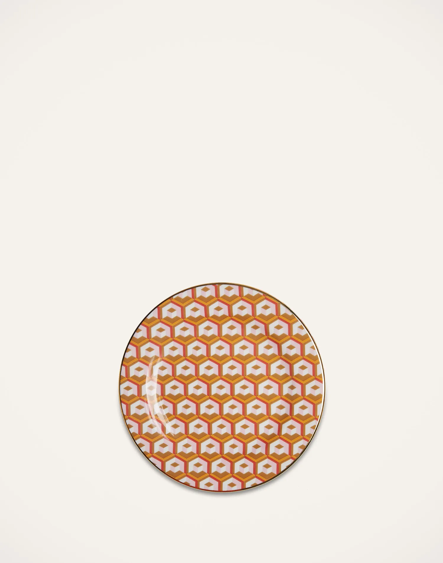 La DoubleJ Piatti Da Dessert & Piattini|Tavola<Dessert Plate Set of 2Cubi Oro in Porcelain