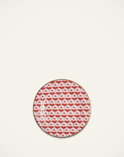 La DoubleJ Piatti Da Dessert & Piattini|Tavola<Dessert Plate Set of 2Cubi Rosso in Porcelain
