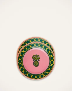 La DoubleJ Piatti Da Dessert & Piattini|Tavola<Dessert Plate Set of 2Pineapple Rosa in Porcelain
