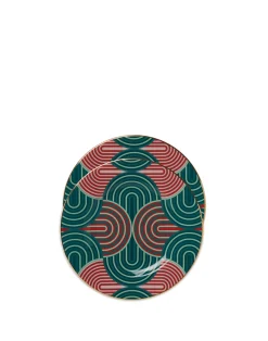 La DoubleJ Piatti Da Dessert & Piattini|Tavola<Dessert Plate Set of 2Slinky Verde in Porcelain