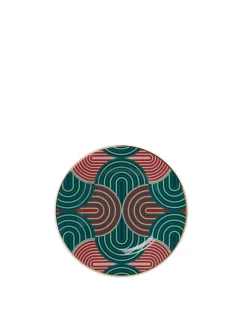 La DoubleJ Piatti Da Dessert & Piattini|Tavola<Dessert Plate Set of 2Slinky Verde in Porcelain