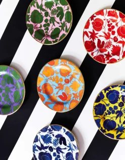 La DoubleJ Piatti Da Dessert & Piattini|Tavola<Dessert Plate Set of 6Wildbird Mix in Porcelain