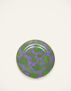 La DoubleJ Piatti Da Dessert & Piattini|Tavola<Dessert Plate Set of 2Wildbird Lilla/Verde in Porcelain