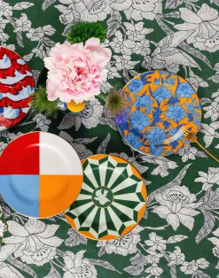 La DoubleJ Piatti Da Dessert & Piattini|Tavola<Dessert Plates Set Of 2Lilium Zafferano in Porcelain