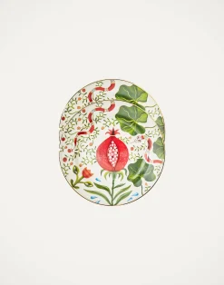 La DoubleJ Piatti Da Dessert & Piattini|Tavola<Dessert Plates Set of 2Pomegranate in Porcelain