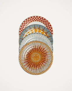 La DoubleJ Piatti Da Dessert & Piattini|Tavola<Dessert Plates Set Of 4Solar Multicolor in Porcelain