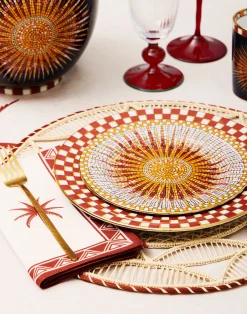 La DoubleJ Piatti Da Dessert & Piattini|Tavola<Dessert Plates Set Of 2Sunrays Multicolor in Porcelain