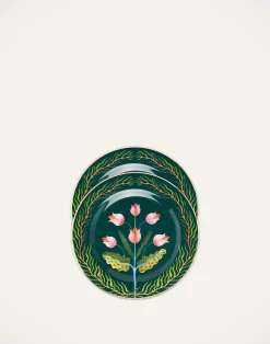 La DoubleJ Piatti Da Dessert & Piattini|Tavola<Dessert Plates Set of 2Tulips in Porcelain