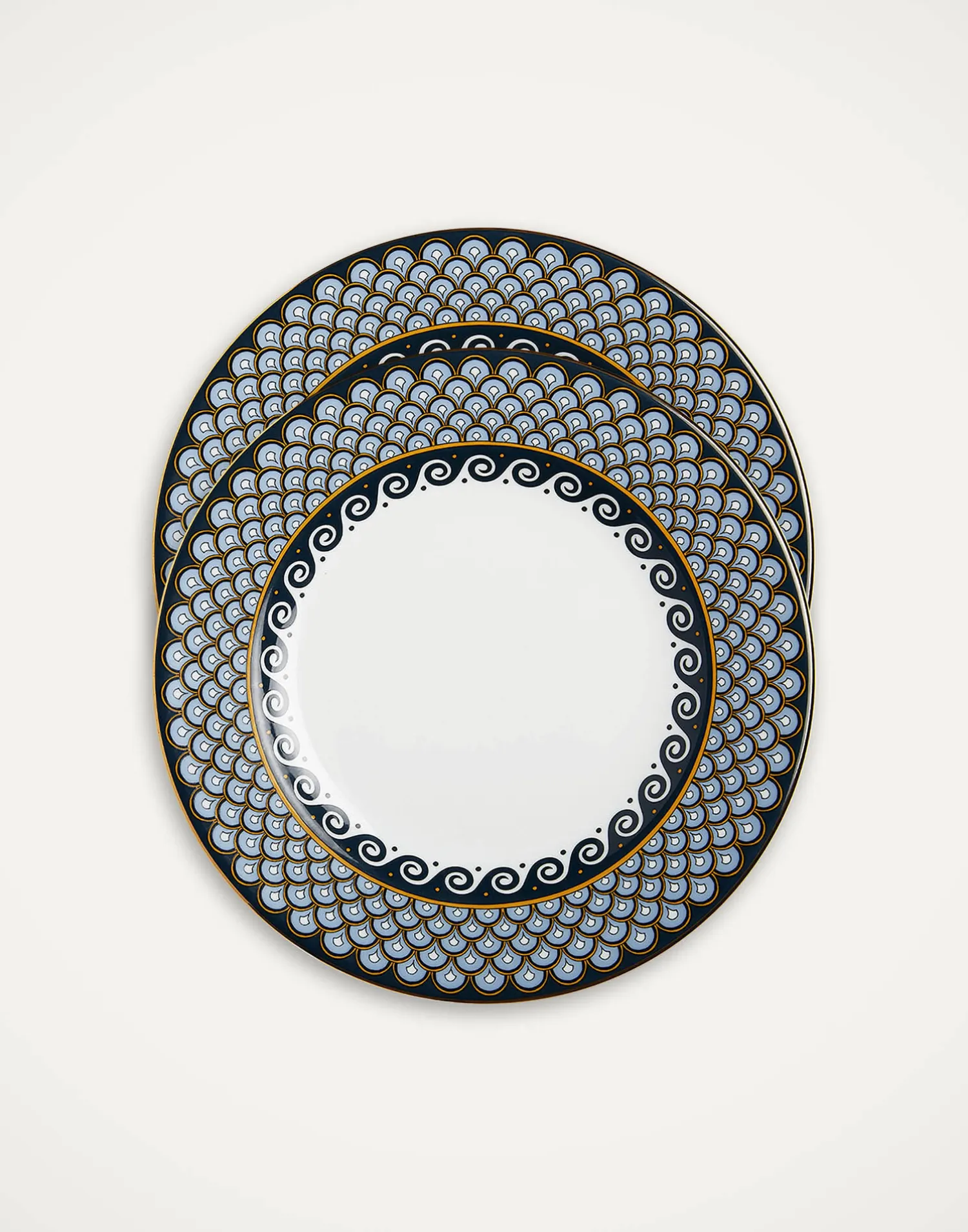 La DoubleJ Piatti|Tavola<Dinner Plates Set Of 2Odysseus in Porcelain