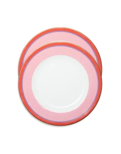 La DoubleJ Piatti|Tavola<Dinner Plates Set Of 2Rainbow Rose in Porcelain
