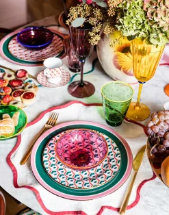 La DoubleJ Piatti|Tavola<Dinner Plates Set Of 2Rainbow Verde in Porcelain