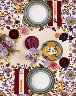 La DoubleJ Piatti|Tavola<Dinner Plates Set Of 2Rainbow Viola in Porcelain
