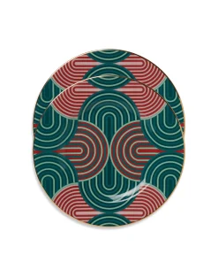 La DoubleJ Piatti|Tavola<Dinner Plates Set Of 2Slinky Green in Porcelain