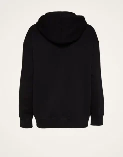La DoubleJ Felpe E Magliette<Discman HoodieBlack in Embroidered Jersey