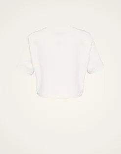 La DoubleJ Felpe E Magliette<Discman TeeOff White in Embroidered Jersey
