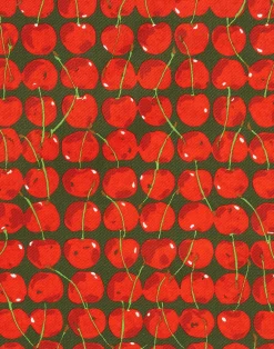 La DoubleJ Accessori Da Cucina|Tessili<DishtowelCherries Verde in Cotton