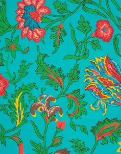 La DoubleJ Accessori Da Cucina|Tessili<DishtowelDragon Flower Turchese in Cotton