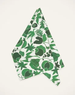 La DoubleJ Accessori Da Cucina|Tessili<Dishtowel (50x70)Wildbird Verde in Cotton