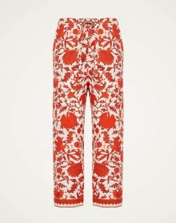 La DoubleJ Pantaloni E Shorts<Drawstring PantsDragonflower Mini Red in Summer Poplin