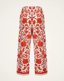 La DoubleJ Pantaloni E Shorts<Drawstring PantsDragonflower Mini Red in Summer Poplin