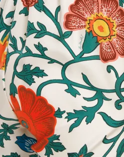 La DoubleJ Pantaloni E Shorts<Drawstring PantsDragonflower Multicolor in Silk Twill