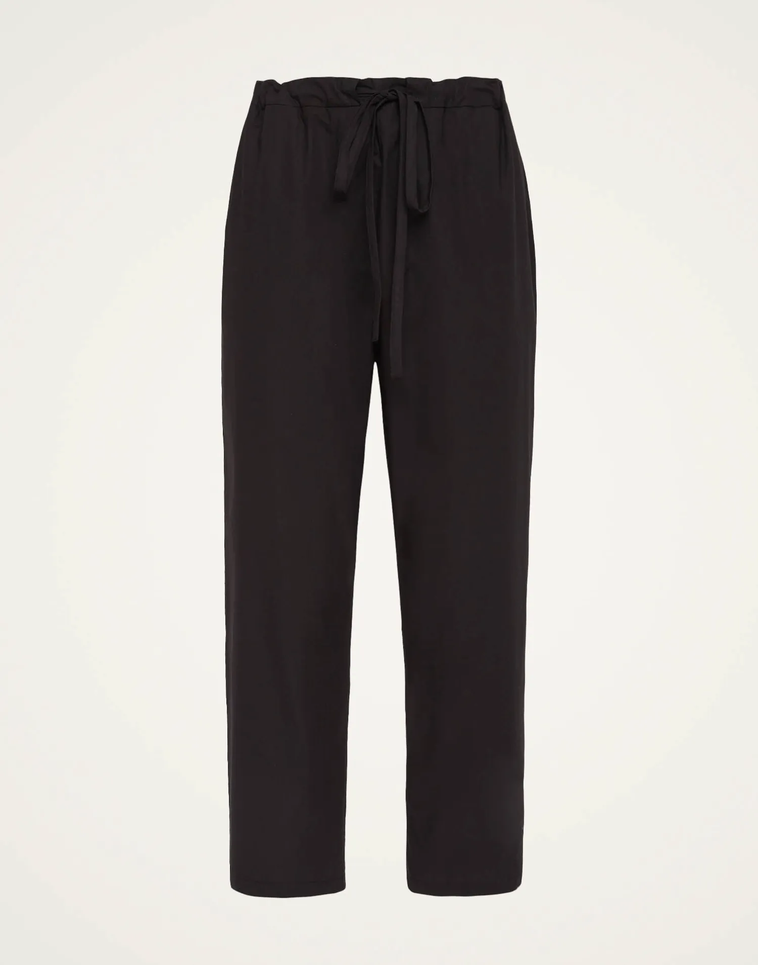 La DoubleJ Pantaloni E Shorts<Drawstring PantsSolid Black in Crisp Poplin