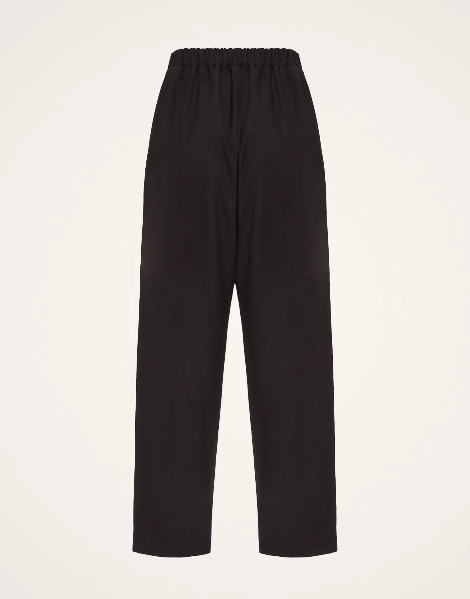 La DoubleJ Pantaloni E Shorts<Drawstring PantsSolid Black in Crisp Poplin