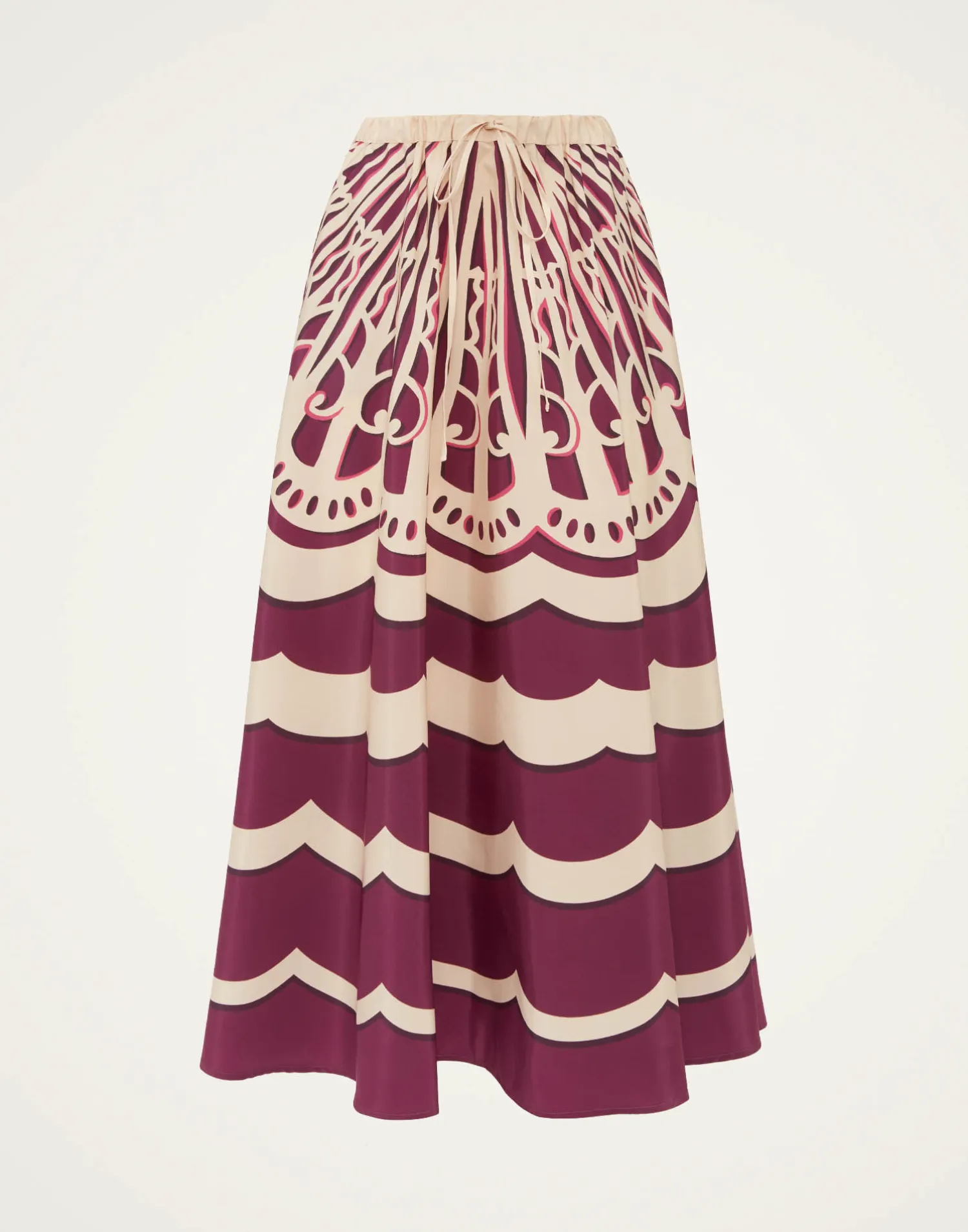 La DoubleJ Gonne<Drawstring SkirtFans Placée Purple in Faille