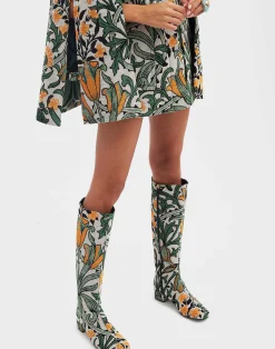 La DoubleJ Scarpe|Accessories<Edie BootsDelta Ivory in Jacquard