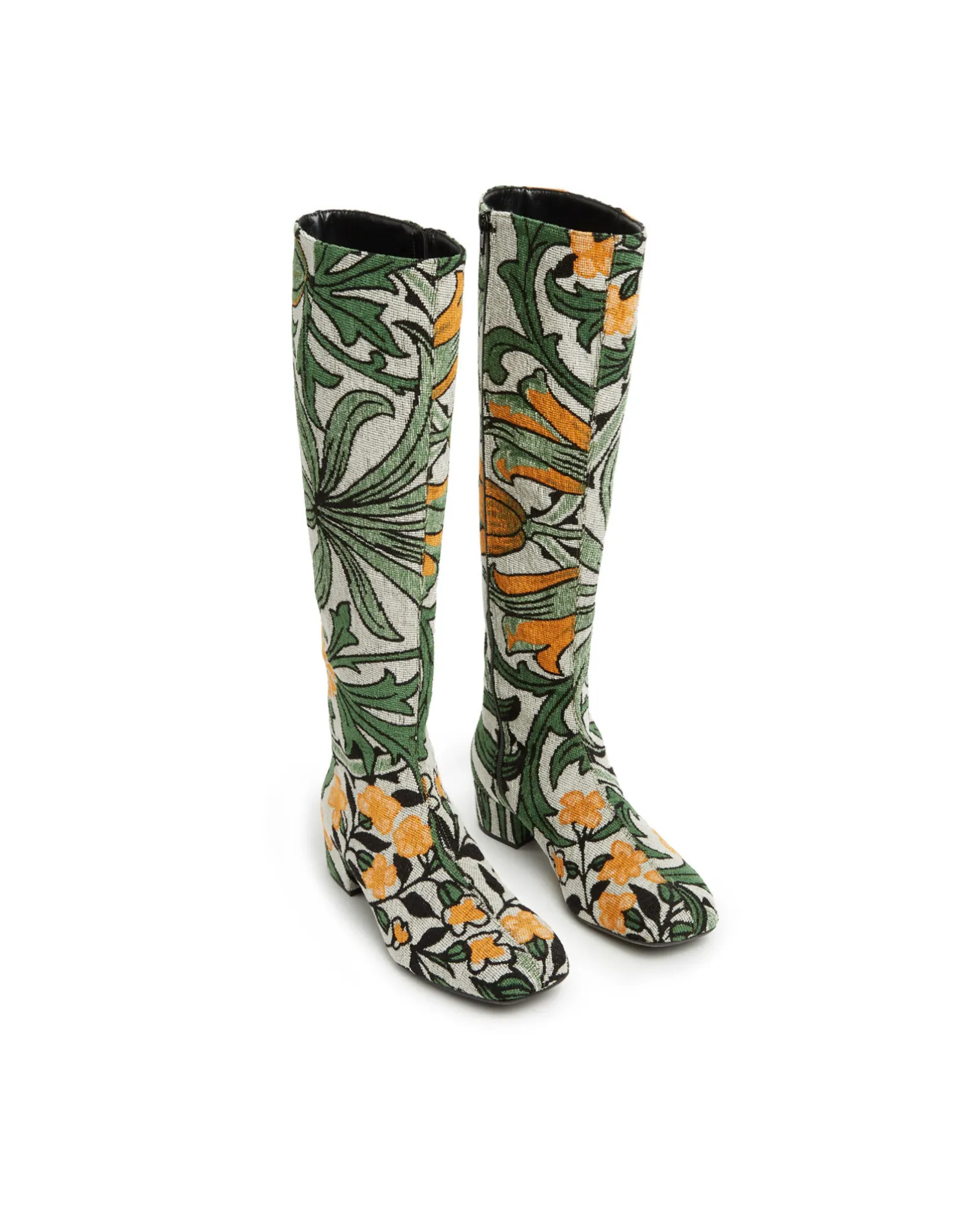 La DoubleJ Scarpe|Accessories<Edie BootsDelta Ivory in Jacquard