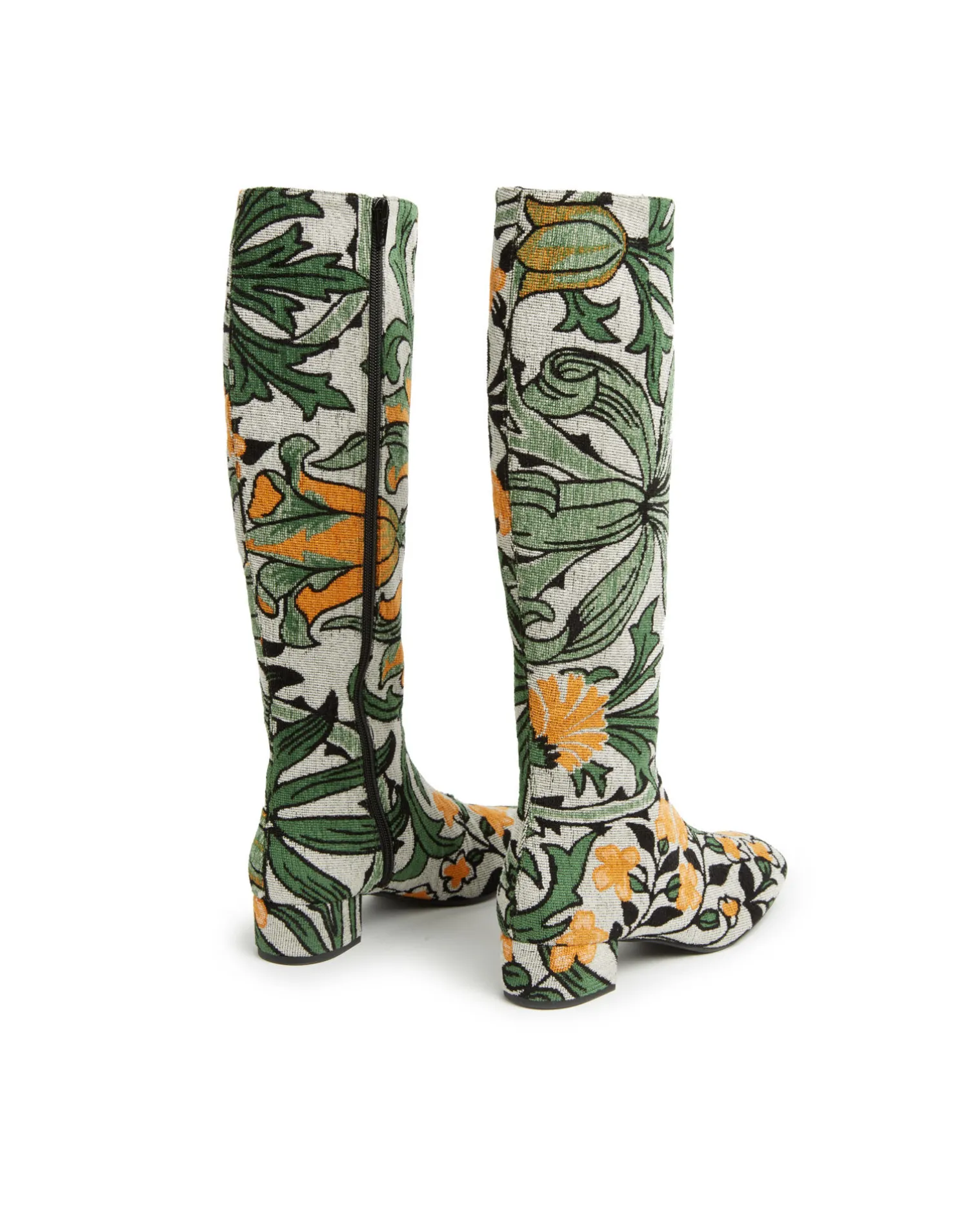 La DoubleJ Scarpe|Accessories<Edie BootsDelta Ivory in Jacquard