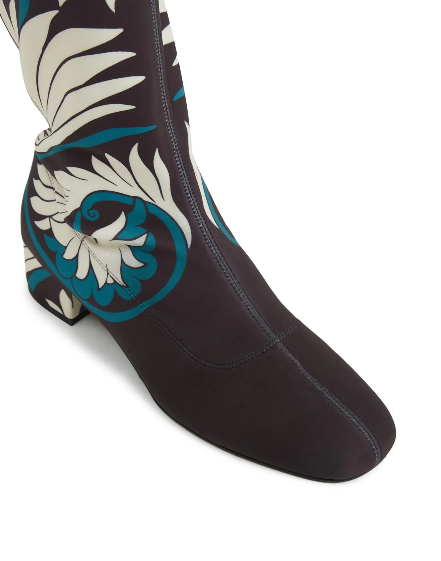 La DoubleJ Scarpe|Accessories<Edie High BootsMix Tiles Blue in Lycra
