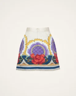 La DoubleJ Gonne<Edie SkirtTaormina Placée Ivory in Twill