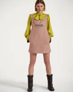 La DoubleJ Party Dressing<Ella Mini DressTulip Pale Pink in Jacquard Embroidered