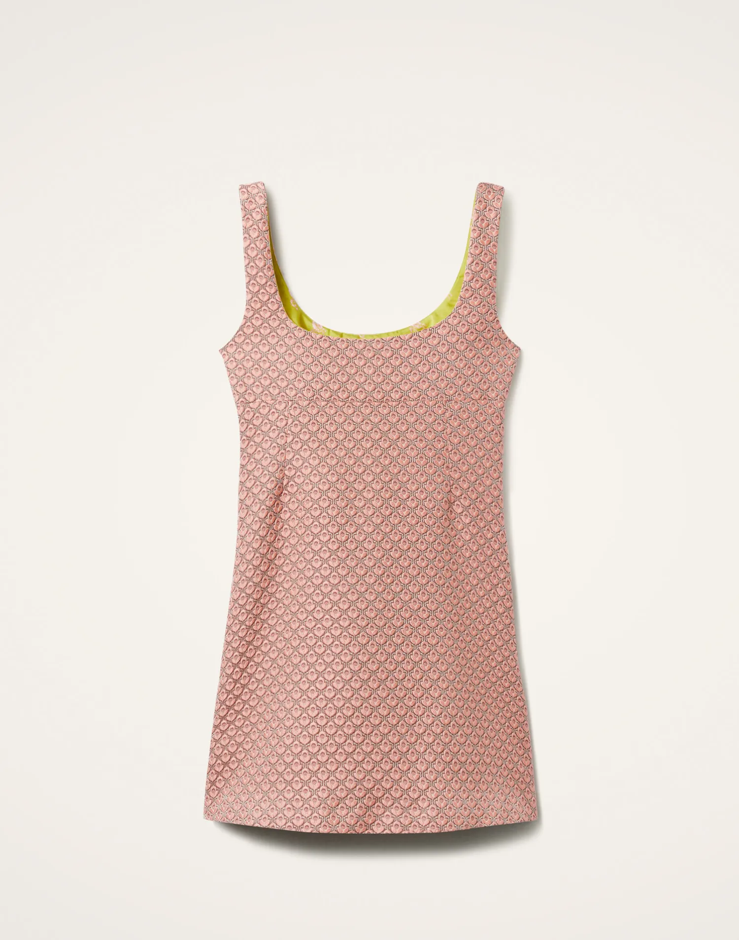 La DoubleJ Vestiti<Ella Mini DressTulip Pale Pink in Jacquard Embroidered