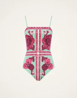 La DoubleJ Moda Mare<Elle SwimsuitZodiac Plac&eacute;e Marigold in Supreme Lycra