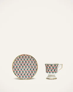 La DoubleJ Set Da Te E Caffe|Tavola<Espresso Cup & Saucer Set of 2Cubi Lilla in Porcelain