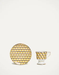 La DoubleJ Set Da Te E Caffe|Tavola<Espresso Cup & Saucer Set of 6Cubi Mix in Porcelain