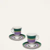 La DoubleJ Set Da Te E Caffe|Tavola<Espresso Cup & Saucer Set of 2Rainbow Viola in Porcelain