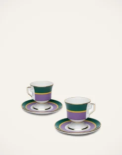 La DoubleJ Set Da Te E Caffe|Tavola<Espresso Cup & Saucer Set of 2Rainbow Viola in Porcelain