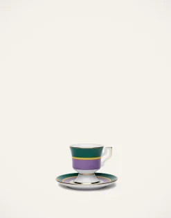 La DoubleJ Set Da Te E Caffe|Tavola<Espresso Cup & Saucer Set of 2Rainbow Viola in Porcelain