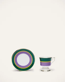 La DoubleJ Set Da Te E Caffe|Tavola<Espresso Cup & Saucer Set of 2Rainbow Viola in Porcelain