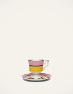 La DoubleJ Set Da Te E Caffe|Tavola<Espresso Cup & Saucer Set of 2Rainbow Giallo in Porcelain