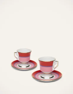 La DoubleJ Set Da Te E Caffe|Tavola<Espresso Cup & Saucer Set of 2Rainbow Rosa in Porcelain