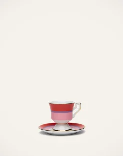 La DoubleJ Set Da Te E Caffe|Tavola<Espresso Cup & Saucer Set of 2Rainbow Rosa in Porcelain
