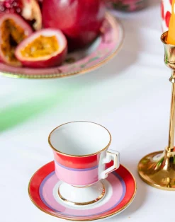 La DoubleJ Set Da Te E Caffe|Tavola<Espresso Cup & Saucer Set of 2Rainbow Rosa in Porcelain